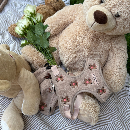 Theo Embroidered Teddy Adjustable Neck HARNESS
