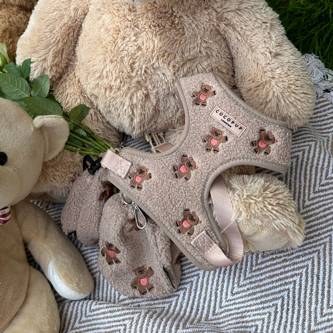 Theo Embroidered Teddy Adjustable Neck HARNESS