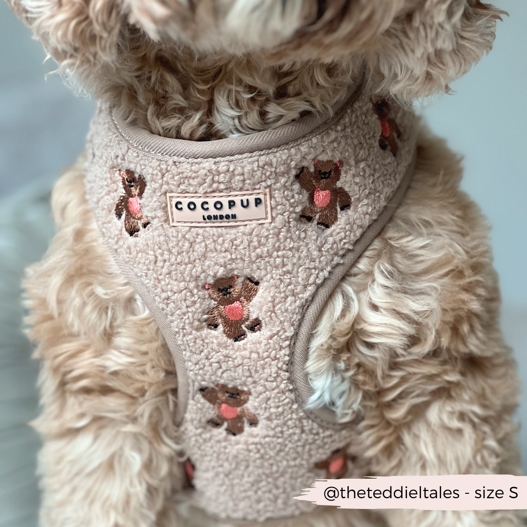 Theo Embroidered Teddy Adjustable Neck HARNESS