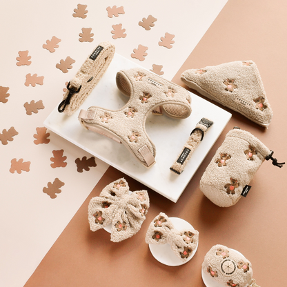 Theo Embroidered Teddy Adjustable Neck HARNESS